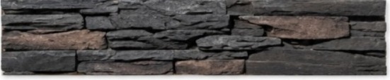 Summit Ledgestone stone veneer in Charcoal Mix