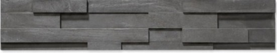 Urban Stack stone veneer in Graphite